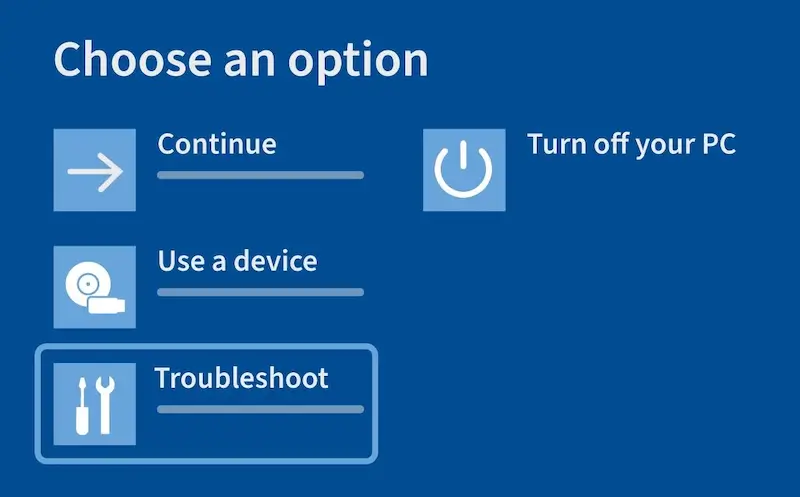 windows recovery environment (WinRE)