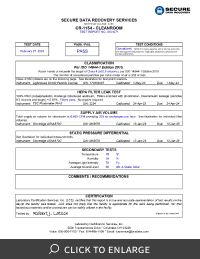 Class 10 ISO 4 Cleanroom Report Page 1