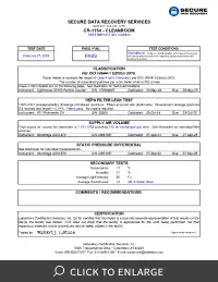 Class 10 ISO 4 Cleanroom Report Page 1