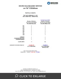 Class 10 ISO 4 Cleanroom Report Page 2